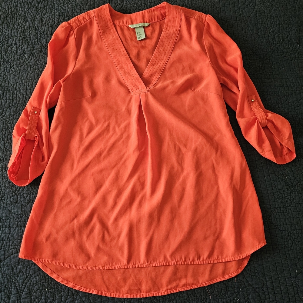 V-neck blouse
